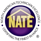 NATE logo.