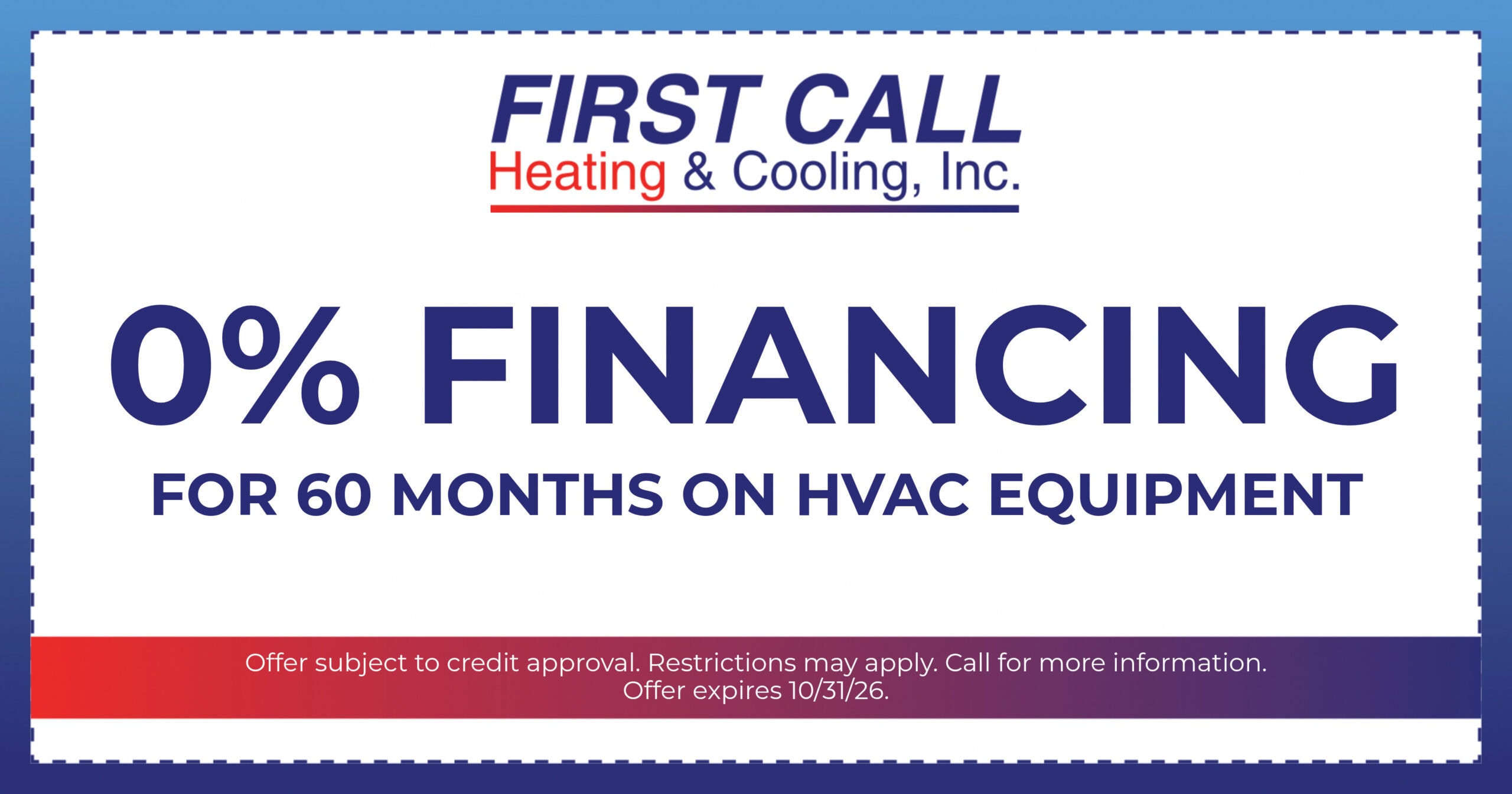 FIR 261008-CO-0% financing