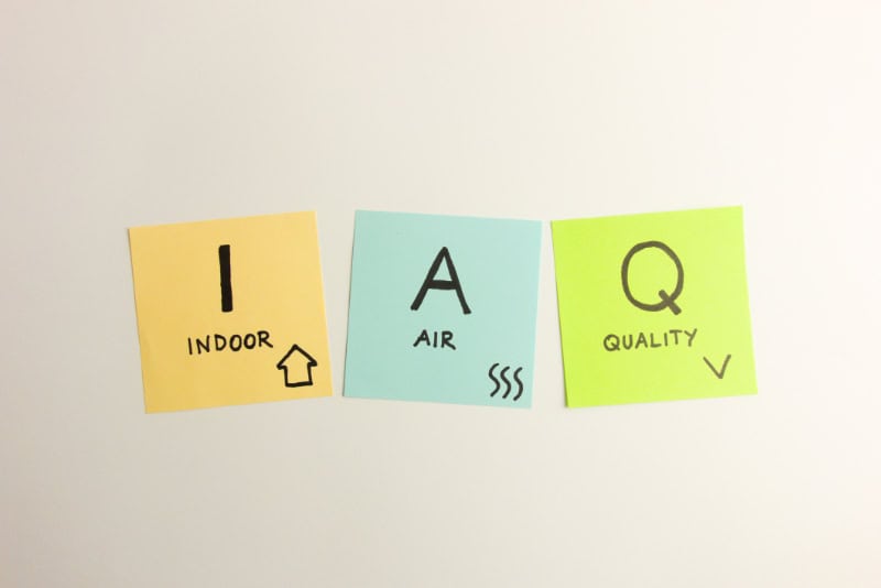 5 Ways to Improve Your Indoor Air Quality. IAQ logo.
